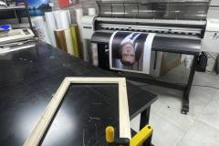 Друк на принтері Mutoh портрета на холсті