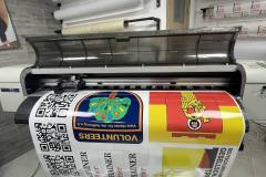 магінітні наклейки для Ukrainer in Trier герб і QR