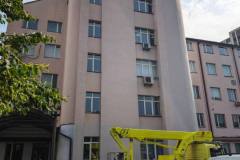 Монтаж банера з автовишкою Київ 